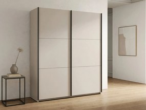 Kledingkast Livevaro 109, Kasjmier, 196x183x60cm, 137.8 kg, Kledingkast deuren: Schuivend, Aantal planken: 5, Aantal planken: 5