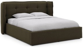 Goossens Gestoffeerd Bedframe Canon, 180 x 200 cm met storage, met 2x lattenbodem