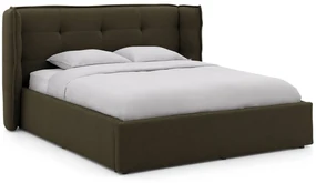 Goossens Gestoffeerd Bedframe Canon, 140 x 200 cm met storage, met 2x lattenbodem