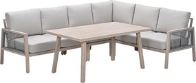 Garden Impressions San Capri lounge dining set 7-delig links - light oak aluminium