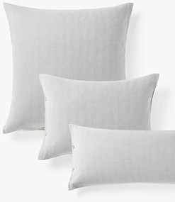 Flanellen kussenhoes Wanda met visgraatpatroon