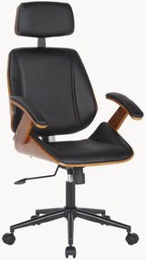 Kunstleren bureaustoel Visby, in hoogte verstelbaar