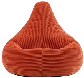 Cloudy Cord Zitzak Stoel - Terracotta