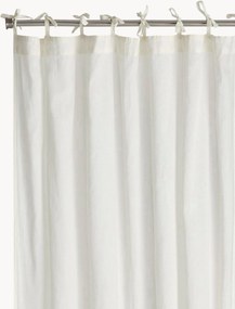 Transparante gordijnen Heidi met striklinten, 2-delig, B 140 cm