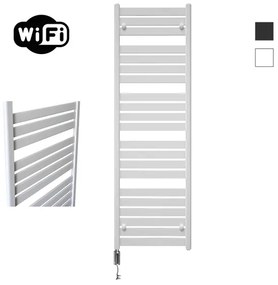 Sanicare HVW - Moda electrische WifiRadiator - 160x60cm - mat wit met thermostaat chroom - linksonder HLDWC 601600/W