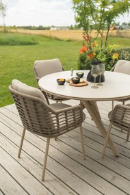 Dublin ronde tuintafel Ø120 cm. - Latte