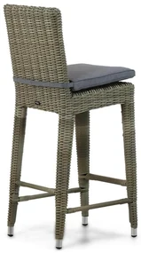 Garden Collections York Barchair Natural Wicker Taupe
