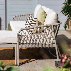Novi Bente loungeset 3-delig chaise longue - zand