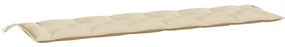 vidaXL Tuinbankkussen 200x50x7 cm stof beige