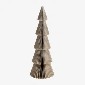 Papieren Kerstboom Jesper Beige – Linnen & ↑29,5 Cm - Sklum