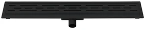SaniGoods Black douchegoot zwart met flens 80cm