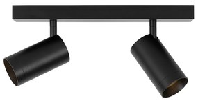Moderne plafondspot zwart verstelbaar 2-lichts - Jeana Luxe