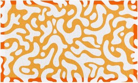 Deurmat Orange Blobs