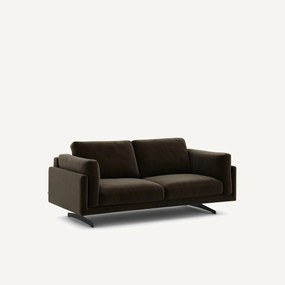 Bank in fluweel, 2-zit, César