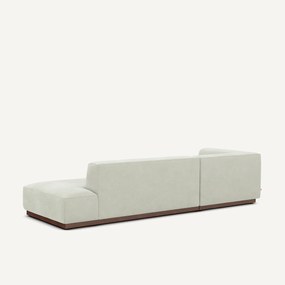 XL hoekbank links in stonewashed fluweel, JACOPO