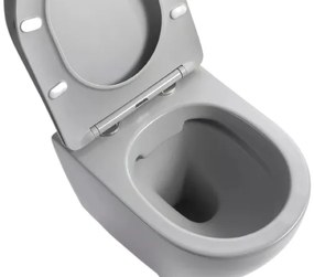 Lambini Design Kala hangend randloos toilet met softclose zitting grijs mat