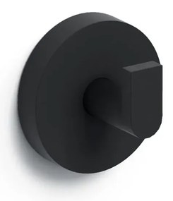 Clou Flat handdoekhaakjes zwart mat - set van 2