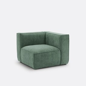 Modulaire hoekbank van getextureerd fluweel, Seven