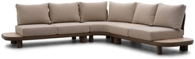Hoek loungeset 5 personen Aluminium/Rope /Ceramic stone Taupe Santika Furniture Santika