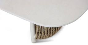 Hoek loungeset 6 personen Aluminium/rope Taupe  Coco Colorado