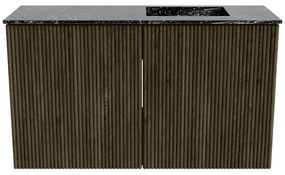 Mondiaz Joya DLux 70cm toiletmeubel shadow met wastafel faye rechts 1 kraangat lava