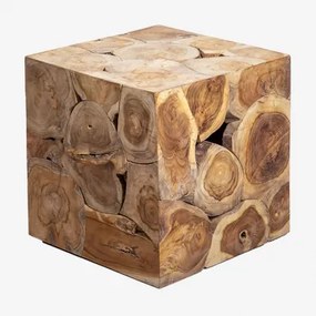 Houten bijzettafel Grook Bruin – natuurlijk hout - Sklum