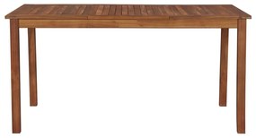 vidaXL Tuintafel 150x90x74 cm massief acaciahout