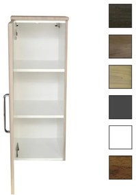 Sanicare kolomkast met luxe chromen greep 33,5x90x32cm hoogglans wit