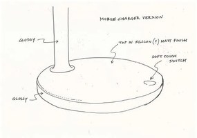 Flos -  Bureaulamp Oblique Antraciet  Methacrylaat