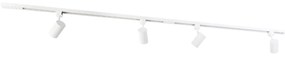 Modern 1-fase railsysteem met 4 Spot / Opbouwspot / Plafondspots wit - Jeana Modern GU10 Binnenverlichting Lamp