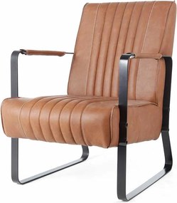 Fauteuil - Sanne - stof Vintage cognac