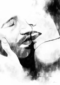 Fotobehang Kiss Close, (85 x 128 cm)