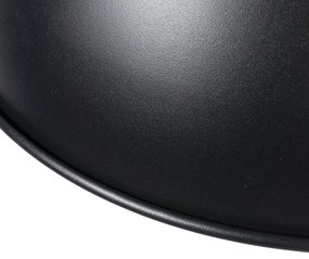 Smart hanglamp zwart met goud 3-lichts incl. Wifi A60 - Magnax