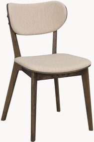 Gestoffeerde eettafelstoelen Kato van eikenhout, 2 stuks