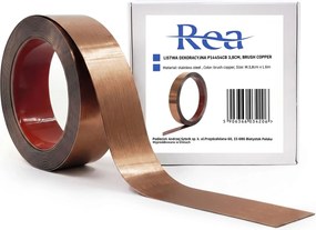 Zelfklevende decoratieve sierlijst Rea P14454CB 3,8cm Brush Copper