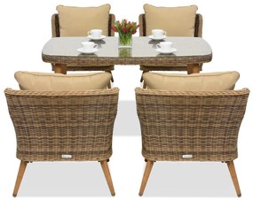 Bilbao Premium 4 Garden Point tuinmeubelen in bruin