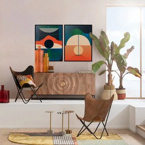 Kare Design Sunset Abstract Schilderij Zonondergang