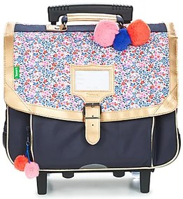 Schooltas Blauw Tann's  INES TROLLEY CARTABLE 38CM