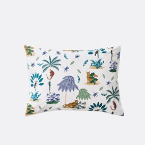 Kussensloop in biologisch katoen, Petite Jungle