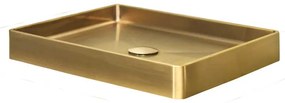 Qisani Vanity opbouw wastafel 47x32x8cm gold