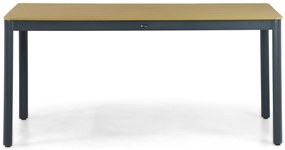 Dining Tuintafel rechthoekig 160 x 91,5 cm Aluminium Grijs Santika Mind