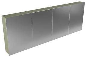 Mondiaz Cubb spiegelkast 200x70x16cm army met 4 deuren