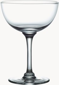 Mondgeblazen kristallen champagneglazen Classic, 4-delig