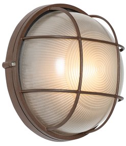Industriële buitenwandlamp roestbruin IP44 - Hanneke