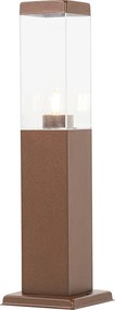 Smart buitenlamp paal roestbruin 45cm incl. Wifi P45 - Malios