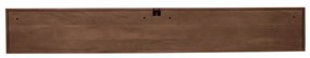 Starfurn Madison Walnut Zwevend Tv-meubel Walnoot Ribbels 240 Cm - 240x35x30cm.