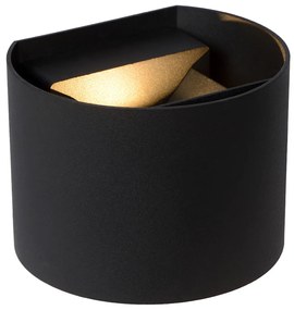 Lucide Axi wandspot rond 3.5W zwart