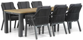 Tuinset 6 personen 230 cm Rope Grijs Lifestyle Garden Furniture Verona/Veneto