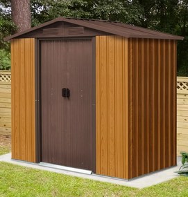 Metalen gereedschapshuisje Helsinki 1,9x1,1 m Store Boss brons