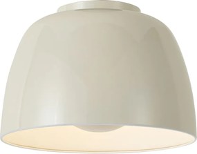 Retro plafondlamp beige met witte binnenkant incl. LED 3-staps dimbaar - Vera